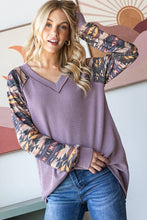 Load image into Gallery viewer, HEIMISH - SOLID URBAN RIBBED AND GEOMETRIC CONTRAST TOP
