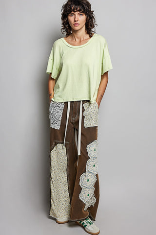 Pol Relaxed Boxy Short Sleeve Tee Mint