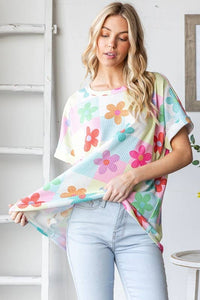 HEIMISH - SHORT SLEEVE FLORAL PRINT TOP
