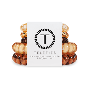 TELETIES - Spiral Hair Coil | Mix Pack | Anything But Basic Hair Ties