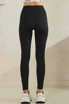 Yelete - Cloudflex Activewear Skinmy Leggings with Pockets