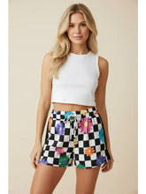 Load image into Gallery viewer, Heimish Drawstring Shorts- Black Checkered
