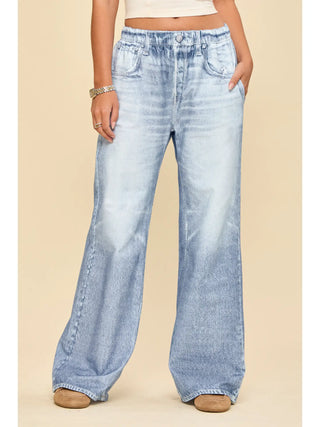Dear Scarlett Wide Leg Jeans - Light Denim