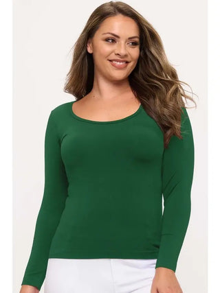 Yelete Seamless Round Neck Long Sleeve