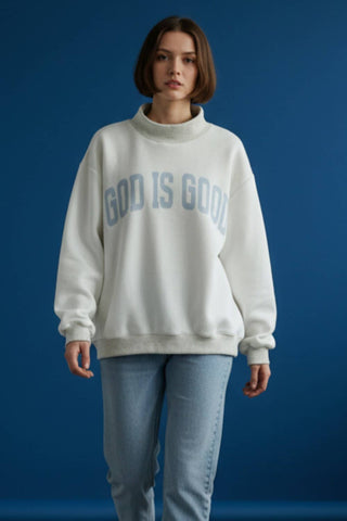 BUCKETLIST INC - IT2594-JESUS | 'JESUS & GOD IS GOOD' Reversible Sweatshirt