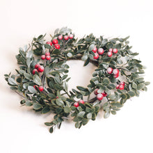 Load image into Gallery viewer, A Cheerful Giver - Frozen Cranberry Wreath Candle Ring
