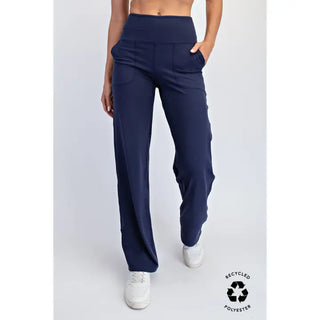 Rae Mode Butter Straight Casual Yoga Pant - Nocturnal Navy