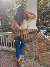 Load image into Gallery viewer, Oli &amp; Hali Washed Flannel Ruffle Hem Corduroy Sleeveless Vest | Women’s Layering Top
