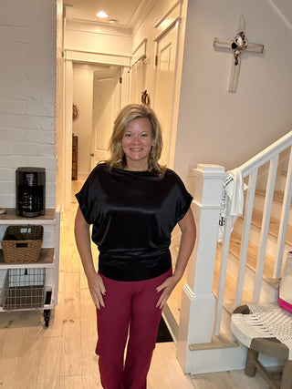 Charlotte Avery Relaxed Short Sleeve Top