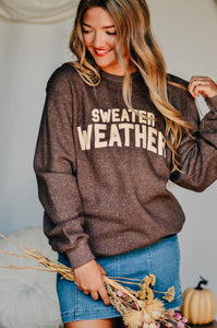 Sweater Weather Knit Sweatshirt