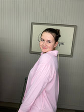 Load image into Gallery viewer, Grace + Emma Kathryn Classic Button-Up Pink
