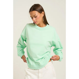 The Greii Mint Oversized Crewneck Sweatshirt – Soft Relaxed Fit