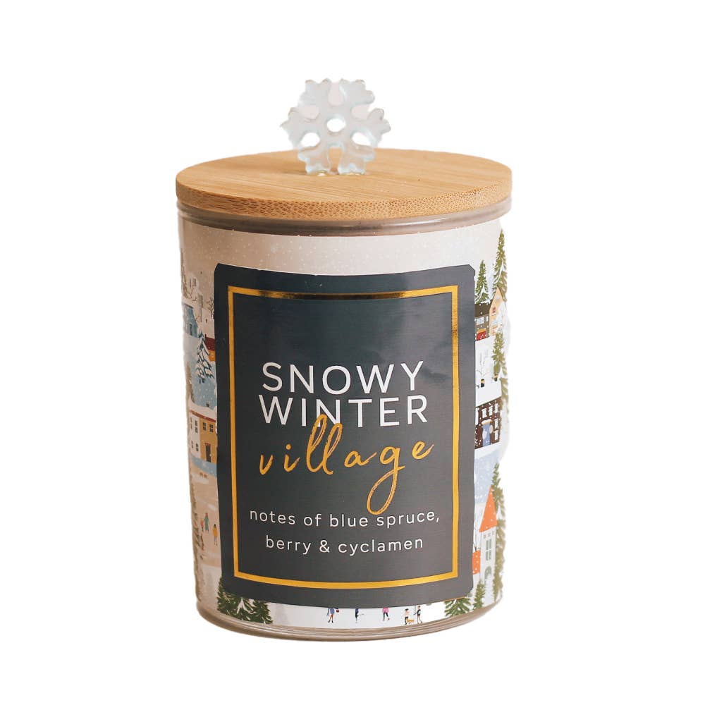 A Cheerful Giver - Seasonal Candle (10oz.) - Snowy Winter Village