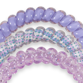 TELETIES - Spiral Hair Coils | Small | Lavender Mist