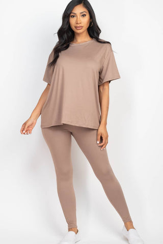 CAPELLA APPAREL - Oversized T-shirt & Leggings Set