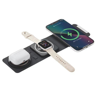 3-in-1 Foldable Wireless Charging Station – iPhone, Apple Watch &amp; AirPods