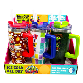 Insulated 16 oz Kids Cup Print Assortment