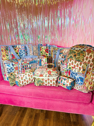 Heart of Grace - Wildflower Patch | Quilted Cosmetic Bags-set of 3