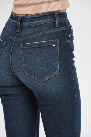 Mica Denim Mid-Rise Cigarette Ankle Jeans – Dark Citrine | Boutique Denim