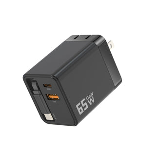 65W Retractable Wall Charger