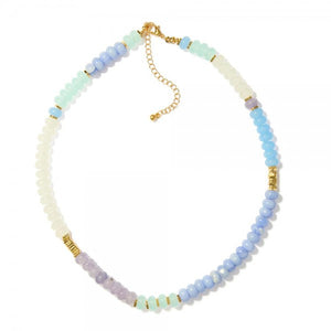 Array Semi Precious Gradation Stone Necklace