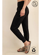 Load image into Gallery viewer, Rae Mode Butter Soft Joggers With Side Pockets – Solid High-Stretch Lounge Pant - Black
