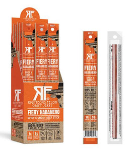 RIGHTEOUS FELON CRAFT JERKY - Fiery Habanero Beef Stick
