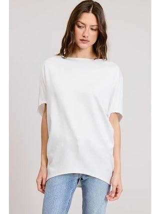 Charlotte Avery Relaxed Dolman Sleeve Top –  Off White