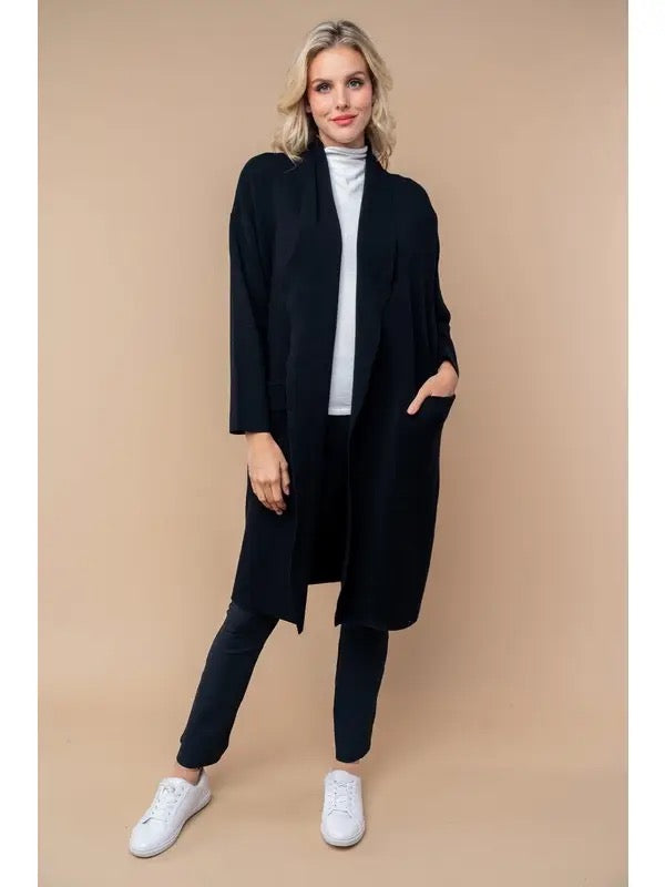 White Birch Longline Cardigan