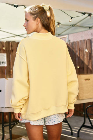 BUCKETLIST 'DILLY DALLY' Mockneck Sweatshirt