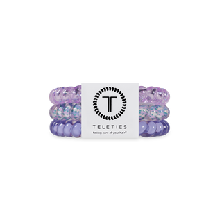 TELETIES - Spiral Hair Coils | Small | Lavender Mist