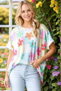 HEIMISH - SHORT SLEEVE FLORAL PRINT TOP