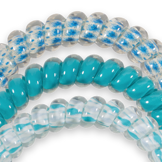TELETIES - Spiral Hair Coils | Small | Soft Surf