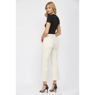 Mica Super High Rise Wide Leg Denim – Cream | Chic Boutique Jeans