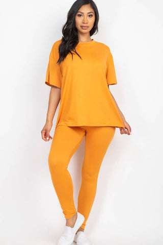 CAPELLA APPAREL - Oversized T-shirt & Leggings Set