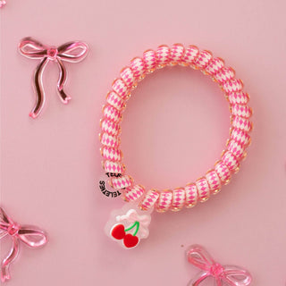 TELETIES - Spiral Hair Coils | Small | Cherry Bomb