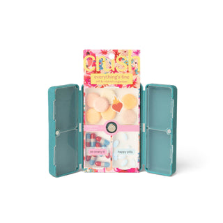 Crush “Everything’s Fine” Pill & Vitamin Organizer – Compact Travel Case with 7 Compartments