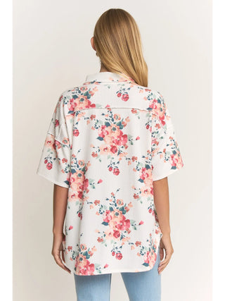Heimish Floral Button Down Top
