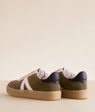 MIA Axel Khaki & White Sneakers – Lace-Up Casual Comfort