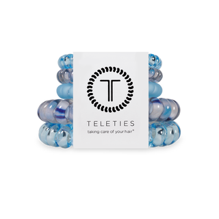 TELETIES - Spiral Hair Coils | Mix Pack | Blue Lagoon