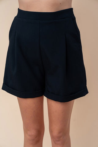 White Birch Woven Shorts - Black