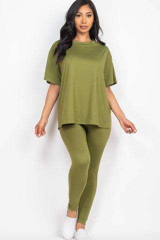 CAPELLA APPAREL - Oversized T-shirt & Leggings Set