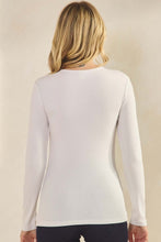 Load image into Gallery viewer, Jan26 Array Yelete Pure Comfort Ribbed Long Sleeve Top White
