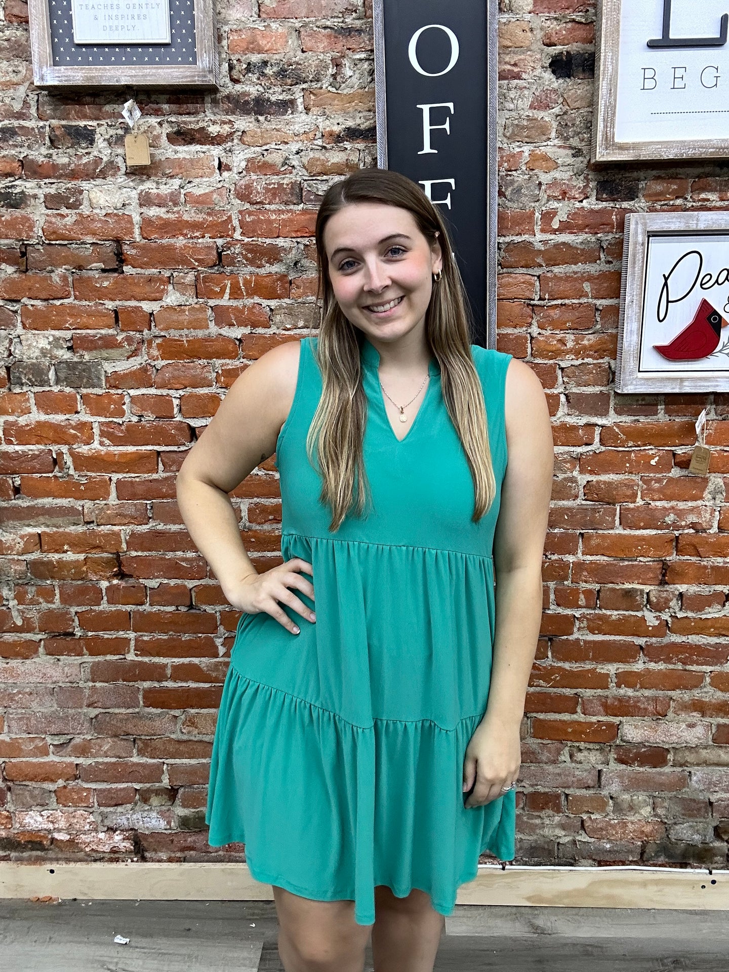 Dear Scarlett Dress Turquoise SD-LIZ3TDRESS