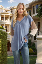 Load image into Gallery viewer, HEIMISH - LONG SLEEVE URBAN RIB COLOR BLOCK TOP
