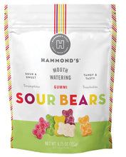 Load image into Gallery viewer, Hammond&#39;s Candies - Sweet &amp; Sour Candy - Gummi Bears - 6.75 oz Resealable Bag
