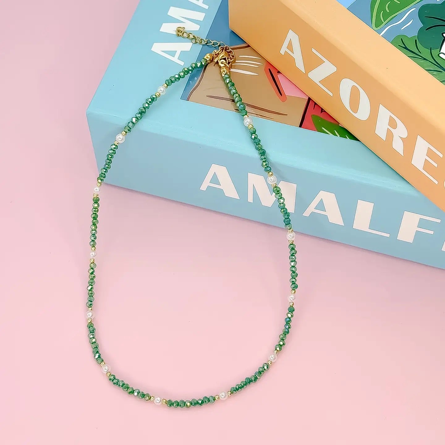 Treasure Jewels Beads Pearl Necklace