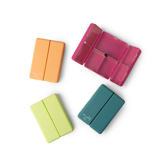 Crush “Everything’s Fine” Pill & Vitamin Organizer – Compact Travel Case with 7 Compartments