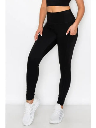 Yelete - Butter Soft Skinny Leggings with Pockets