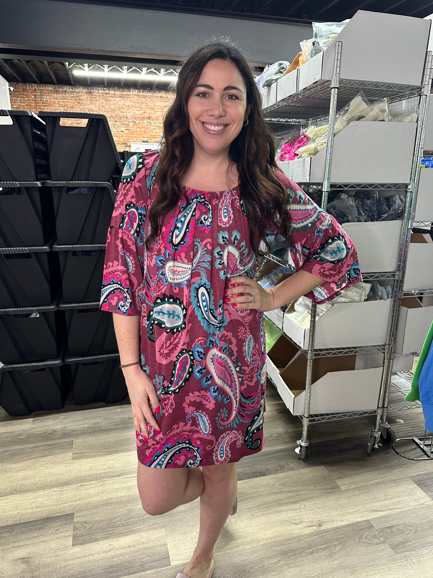 Dear Scarlett Mia Dress Mauve Multi